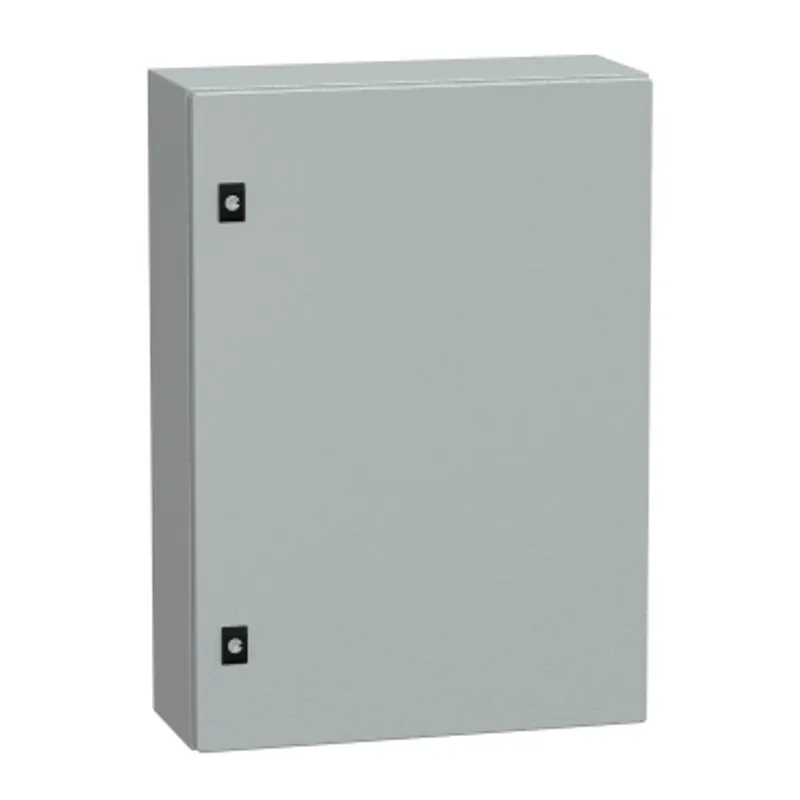 PanelSeT CRN plain door with mount.plate. H700xW500xD200 IP66 IK10 RAL7035.. — photo 1 of 3