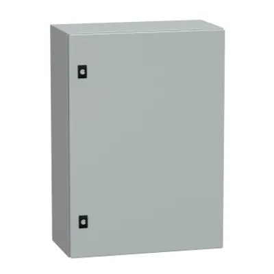 PanelSeT CRN plain door with mount.plate. H700xW500xD250 IP66 IK10 RAL7035..