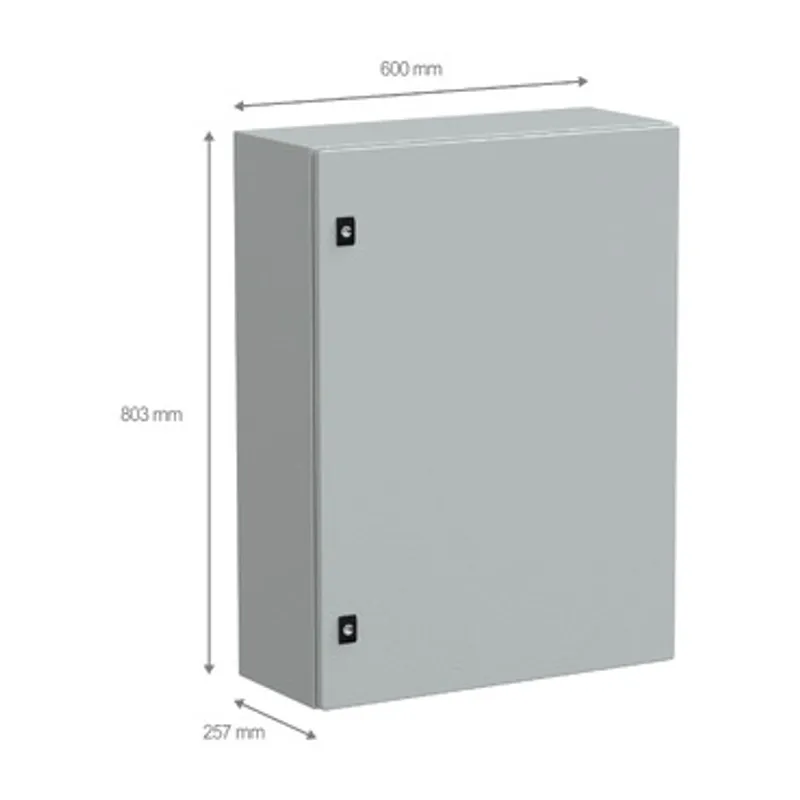 PanelSeT CRN plain door w/o mount.plate. H800xW600xD250 IP66 IK10 RAL7035.. — photo 2 of 3