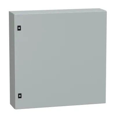 PanelSeT CRN plain door with mount.plate. H800xW800xD200 IP66 IK10 RAL7035..
