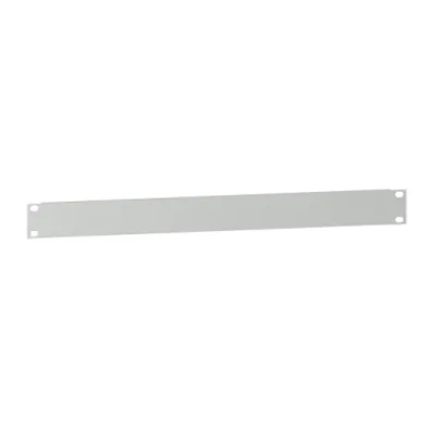Actassi - 19" plain plate - 1U - steel - RAL7035 - 15/10mm