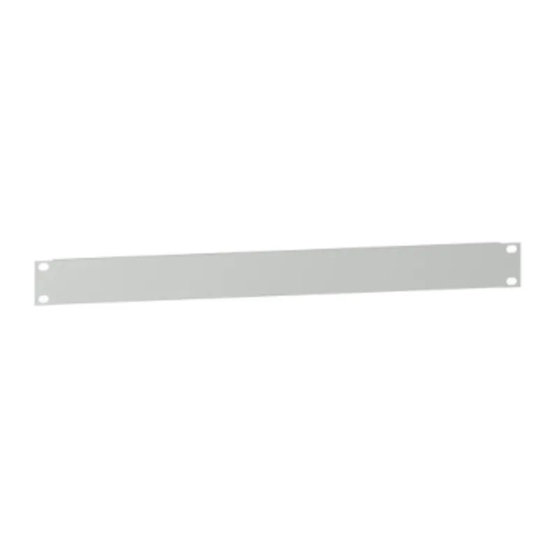 Actassi - 19" plain plate - 1U - steel - RAL7035 - 15/10mm