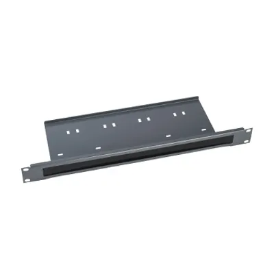 Actassi - 19" front panel 1U with brush gasket and cable support - RAL7035