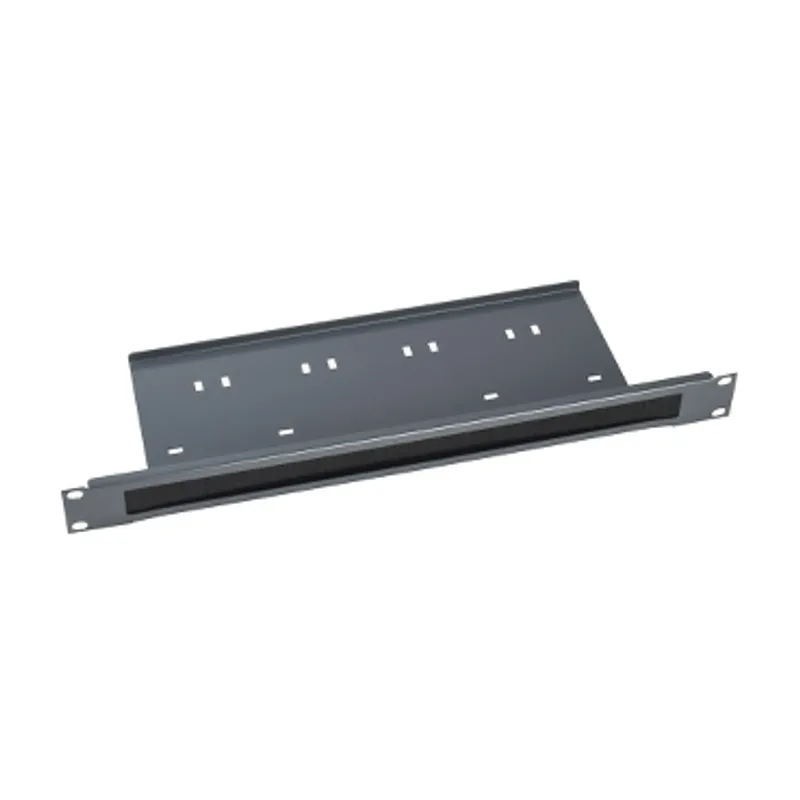 Actassi - 19" front panel 1U with brush gasket and cable support - RAL7035