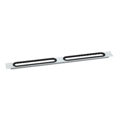 Actassi - 19" front panel 1U with cable gland - RAL7035