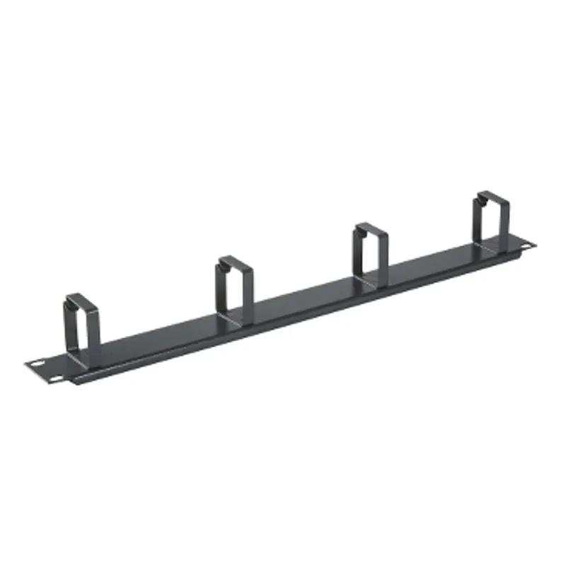 Actassi - 19" front panel 1U with steel cable guides 4H - RAL7035