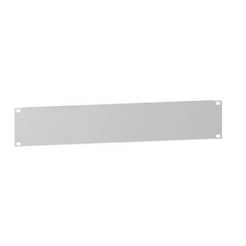 Actassi - 19" plain plate - 2U - steel - RAL7035 - 15/10mm
