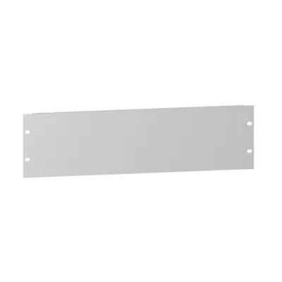 Actassi - 19" plain plate - 3U - steel - RAL7035 - 15/10mm