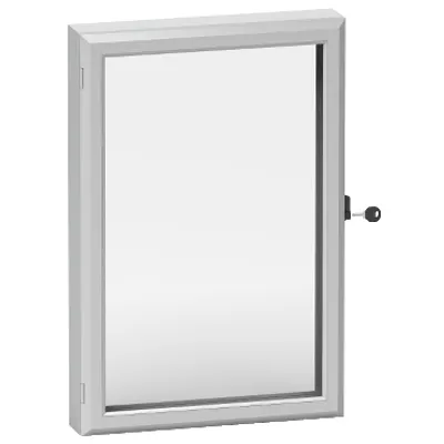 Control window with aluminum frame and 3 mm acrylic window 400 x 400 mm