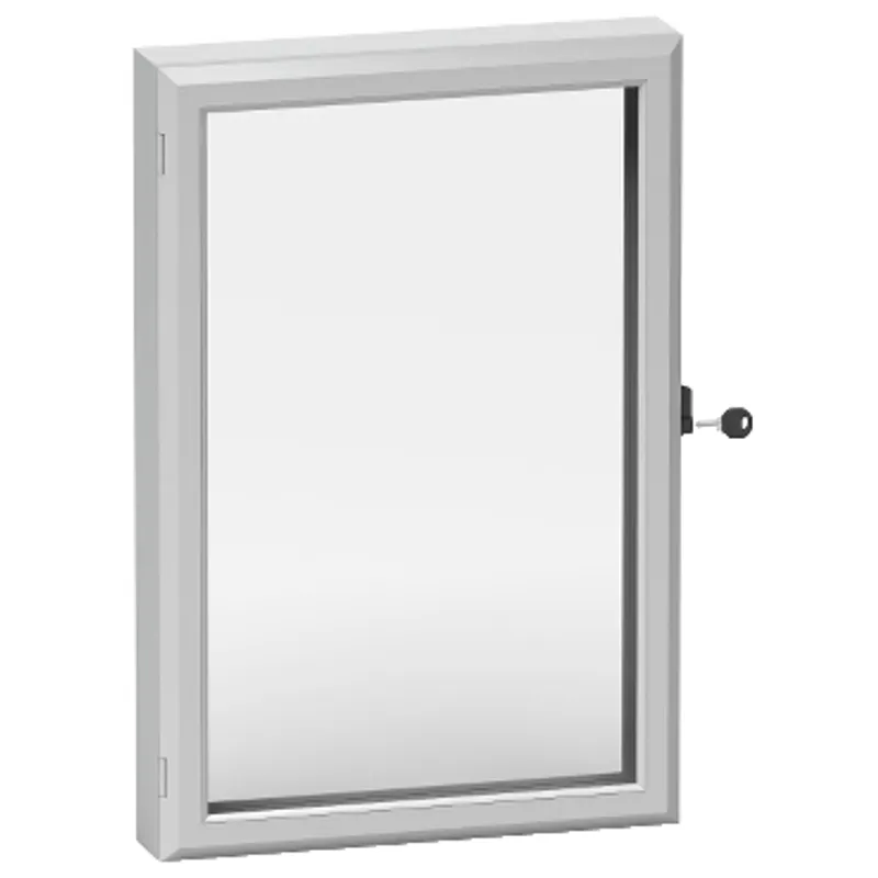 Control window with aluminum frame and 3 mm acrylic window 600 x 500 mm