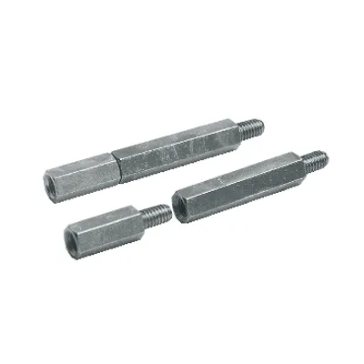 Hexagonal spacers M5 height 10 for raising mounting plates, etc. Supply: 100