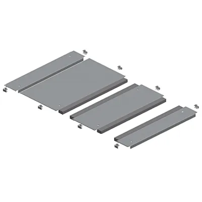 Two entries cable gland plate, PanelSeT SFN, PanelSeT SF, for electrical enclosure W1000 D600mm, fixed by clips