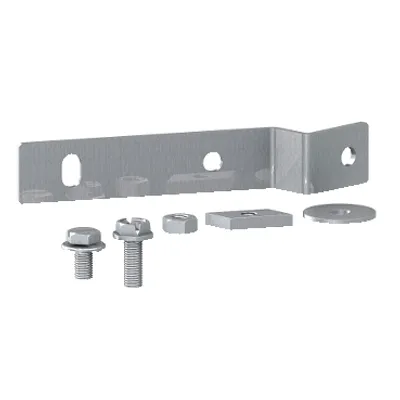 Schneider Electric NSYEDCOC – Set of 2 combined fixing brackets for earthing collector bar and DIN rail.