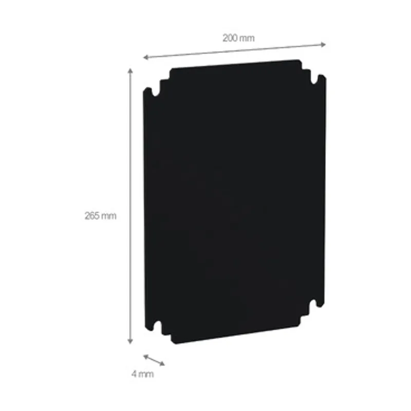 Insulating mounting plate for enclosure H300xW250mm made of bakelite — photo 2 of 2