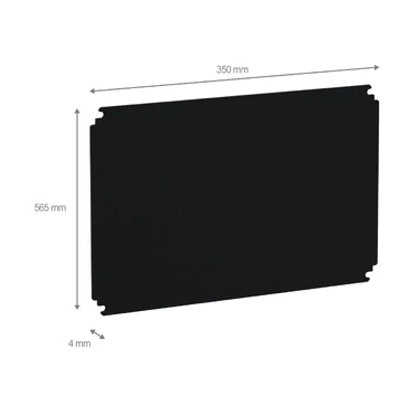 Insulating mounting plate for enclosure H600xW400mm made of bakelite — photo 2 of 2