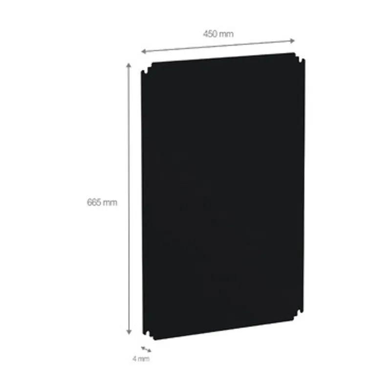Insulating mounting plate for enclosure H700xW500mm made of bakelite — photo 2 of 2