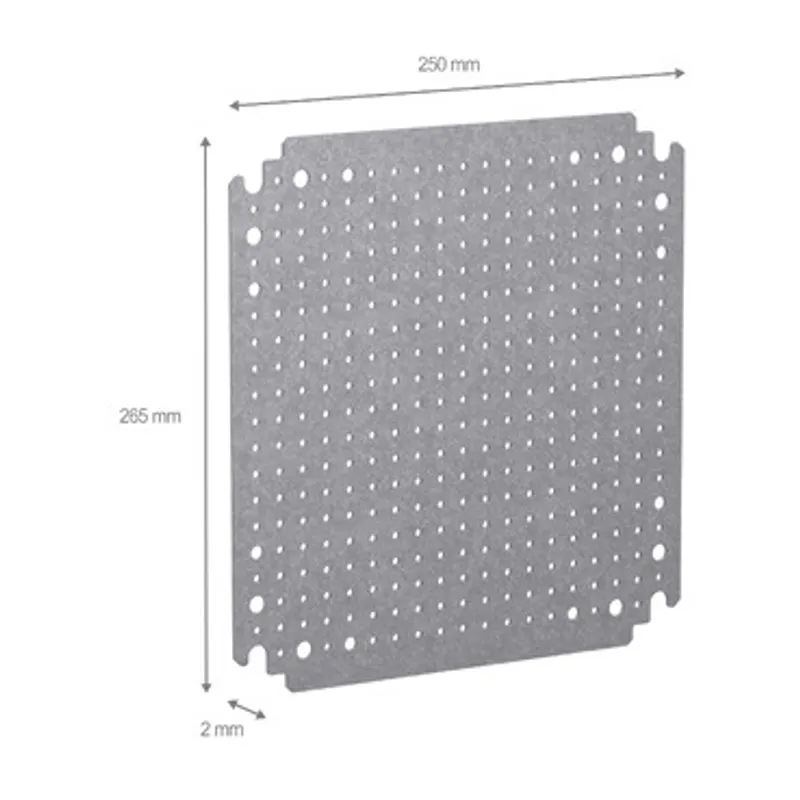 Microperforated mounting plate H300xW300 w/holes diam 3,6mm on 12,5mm pitch — photo 2 of 2