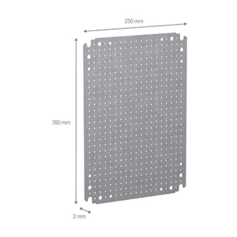 Microperforated mounting plate H300xW400 w/holes diam 3,6mm on 12,5mm pitch — photo 2 of 2