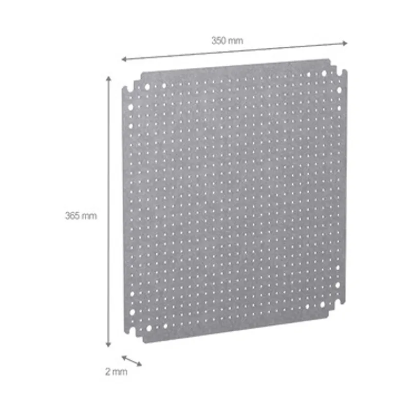 Microperforated mounting plate H400xW400 w/holes diam 3,6mm on 12,5mm pitch — photo 2 of 2