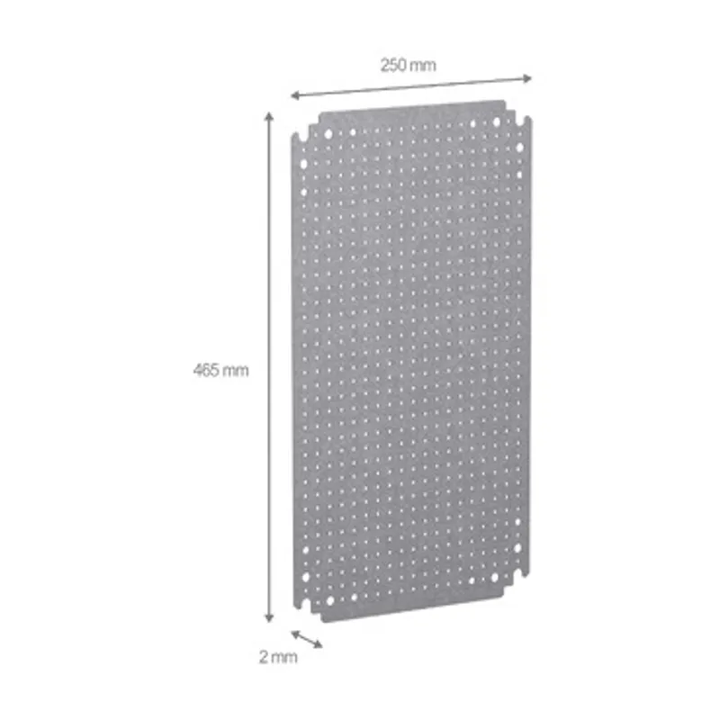 Microperforated mounting plate H500xW300 w/holes diam 3,6mm on 12,5mm pitch — photo 2 of 2