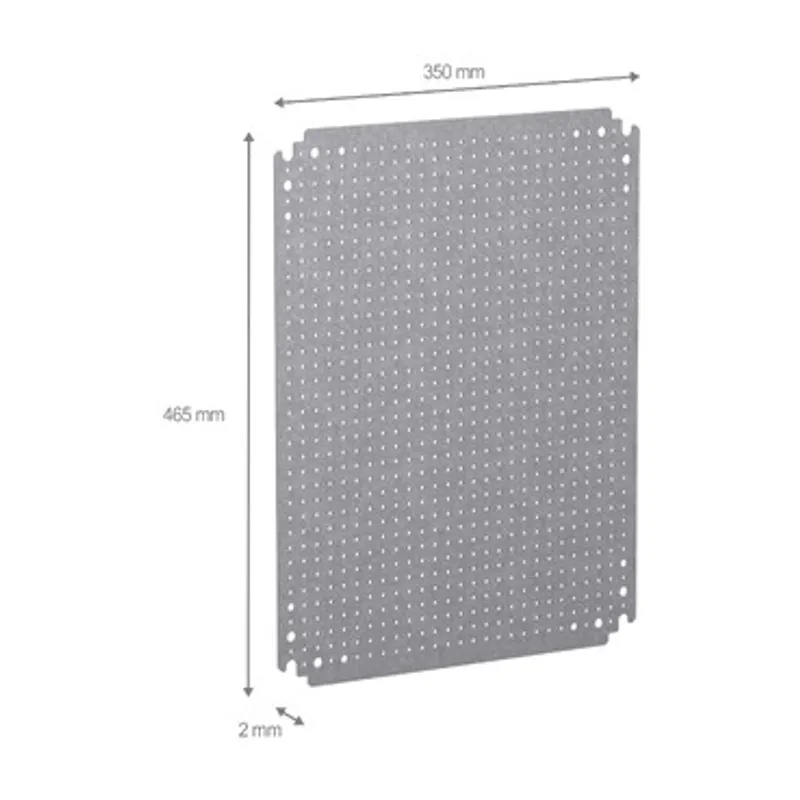 Microperforated mounting plate H500xW400 w/holes diam 3,6mm on 12,5mm pitch — photo 2 of 2