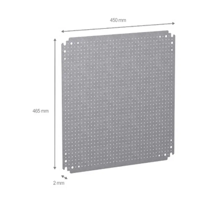 Microperforated mounting plate H500xW500 w/holes diam 3,6mm on 12,5mm pitch — photo 2 of 2