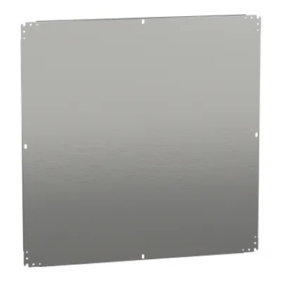 Plain mounting plate H1000xW1000mm made of galvanised sheet steel