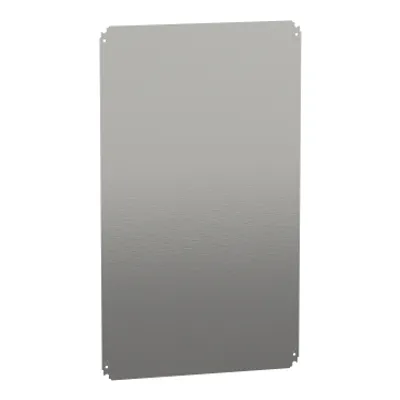 Plain mounting plate H1000xW600mm made of galvanised sheet steel
