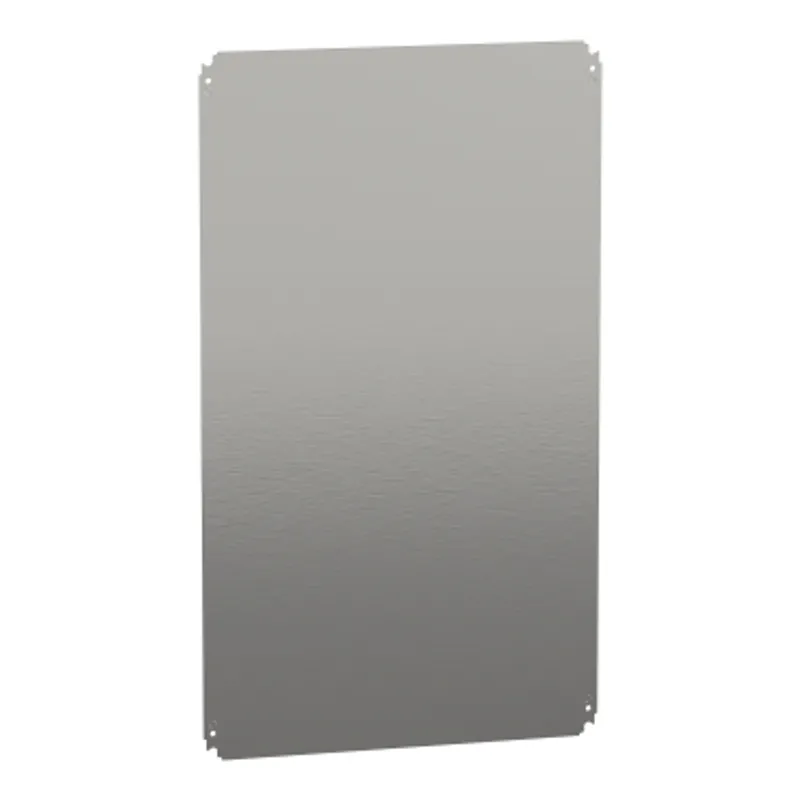 Plain mounting plate H1000xW600mm made of galvanised sheet steel