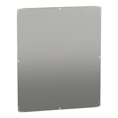 Plain mounting plate H1200xW1000mm Galvanised sheet steel Reversible dimension