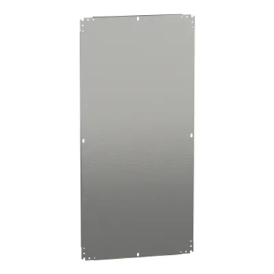 Plain mounting plate H1200xW600mm made of galvanised sheet steel