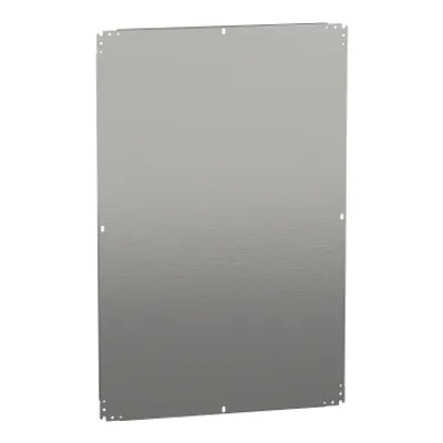 Plain mounting plate H1200xW800mm made of galvanised sheet steel