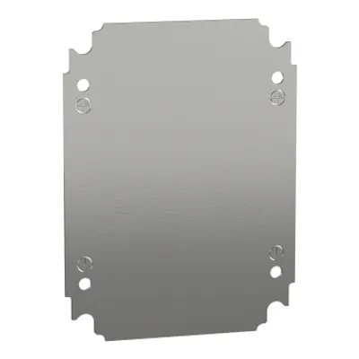 Plain mounting plate H250xW200mm made of galvanised sheet steel