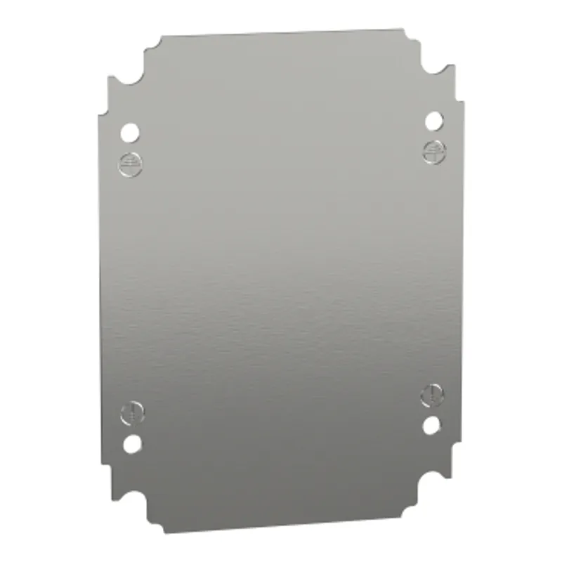 Plain mounting plate H250xW200mm made of galvanised sheet steel — photo 1 of 2