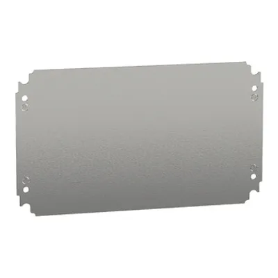 Plain mounting plate H250xW400mm made of galvanised sheet steel