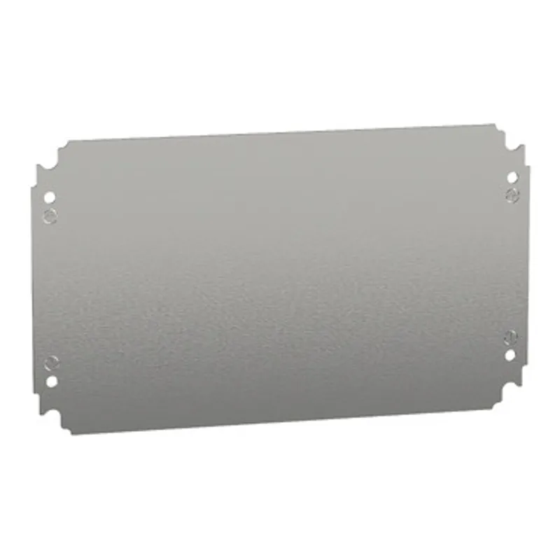 Plain mounting plate H250xW400mm made of galvanised sheet steel — photo 1 of 2
