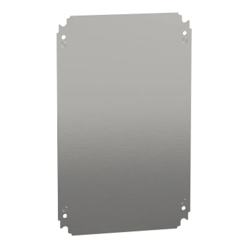 Plain mounting plate H300xW450mm made of galvanised sheet steel — photo 1 of 2