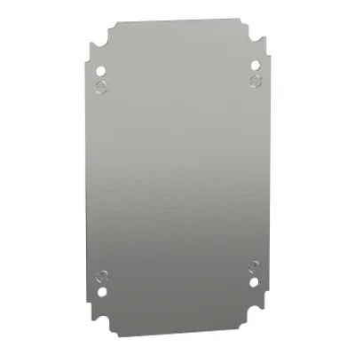 Schneider Electric NSYMM32 – Plain mounting plate H300xW200mm made of galvanised sheet steel