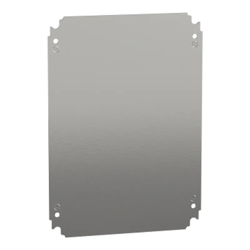 Plain mounting plate H400xW300mm made of galvanised sheet steel — photo 1 of 2