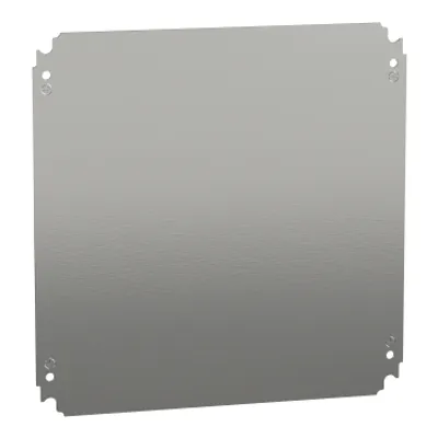 Plain mounting plate H400xW400mm made of galvanised sheet steel