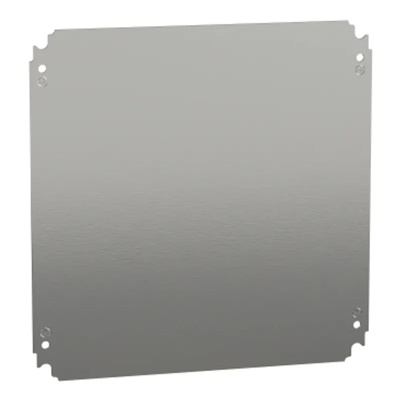 Plain mounting plate H400xW400mm made of galvanised sheet steel — photo 1 of 2