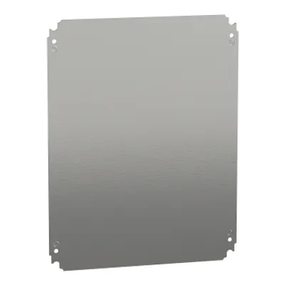Schneider Electric NSYMM54 – Plain mounting plate H500xW400mm made of galvanised sheet steel