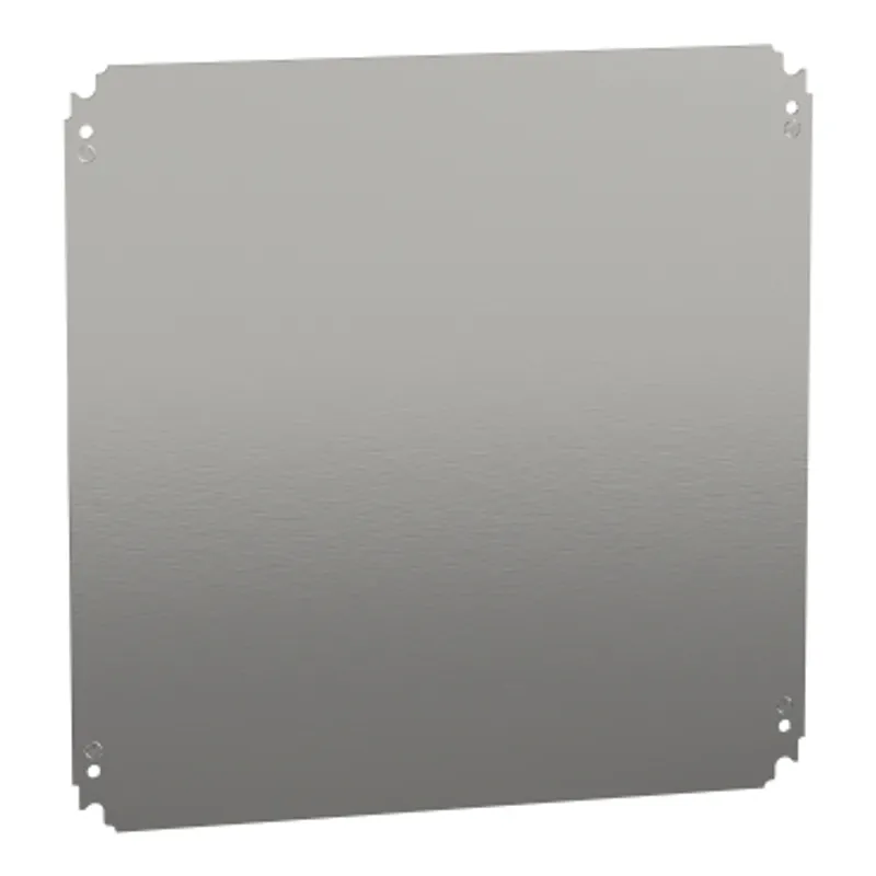 Plain mounting plate H500xW500mm made of galvanised sheet steel — photo 1 of 2