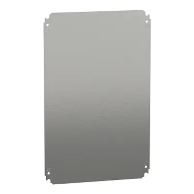 Schneider Electric NSYMM64 – Plain mounting plate H600xW400mm made of galvanised sheet steel