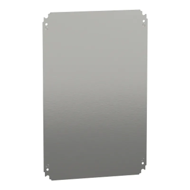 Plain mounting plate H600xW400mm made of galvanised sheet steel — photo 1 of 2