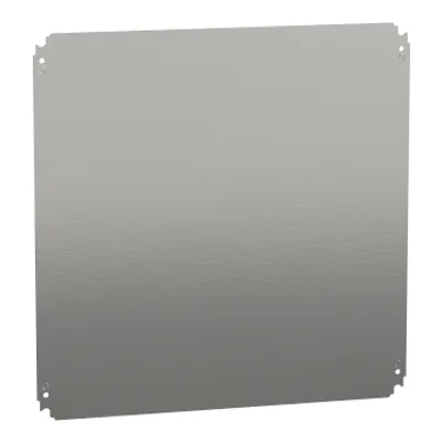 Schneider Electric NSYMM66 – Plain mounting plate H600xW600mm made of galvanised sheet steel