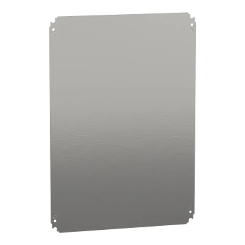 Plain mounting plate H700xW500mm made of galvanised sheet steel — photo 1 of 2