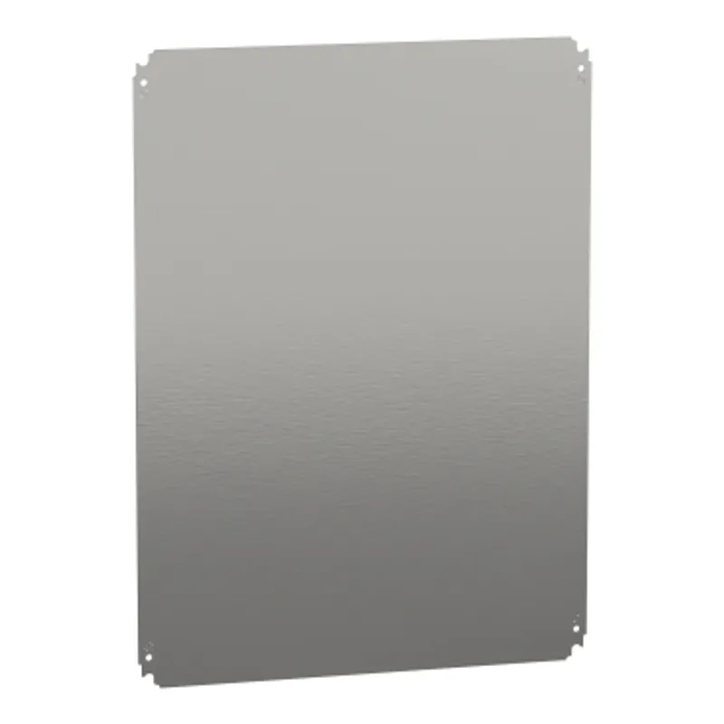Plain mounting plate H800xW600mm made of galvanised sheet steel — photo 1 of 2