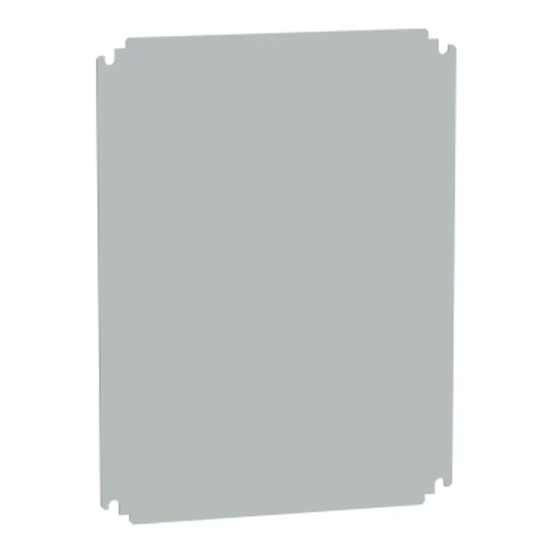 Insulating mounting plate for enclosure H500xW400mm made of polyester
