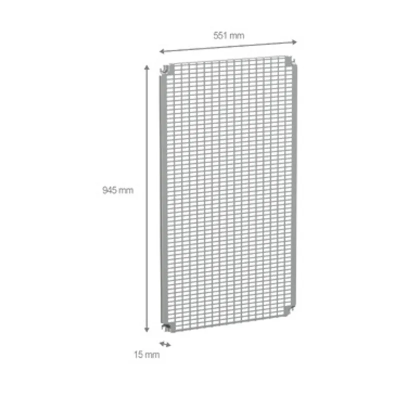 Monobloc perforated plates H1000xW600mm with universal perforations 11x26mm — photo 2 of 2